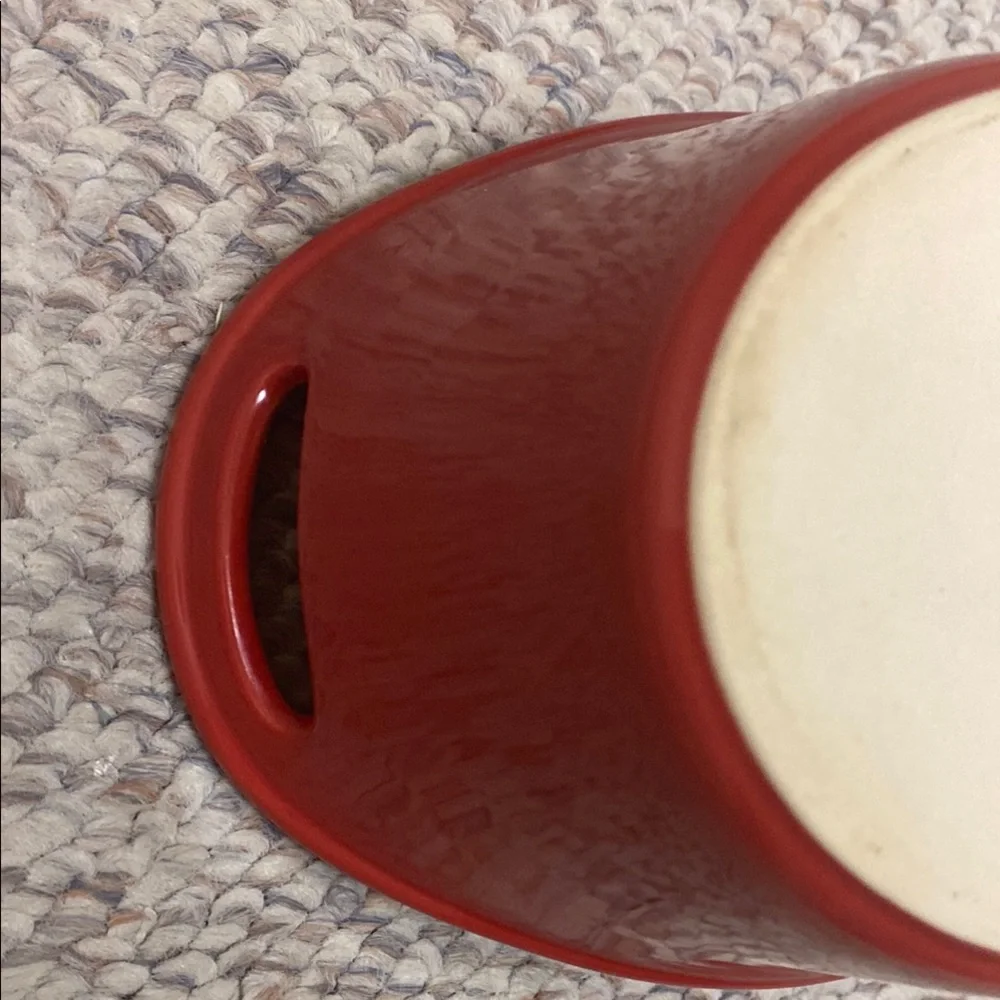 Red Ceramic Casserole Dish - Picture 7 of 7